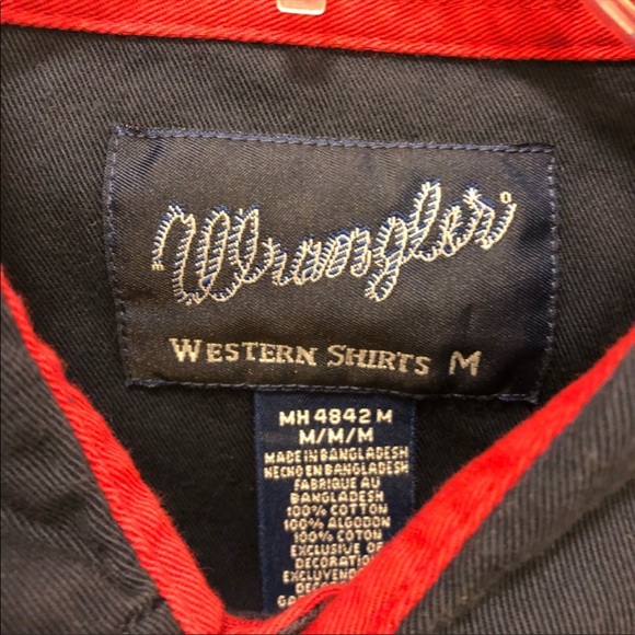 Vintage Wrangler American Flag Button Down - Picture 4 of 8